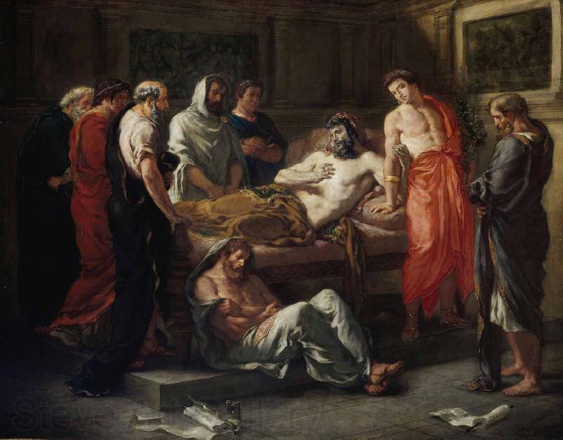 Eugene Delacroix Last Words of the Emperor Marcus Aurelius Spain oil painting art